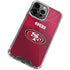 NFL San Francisco 49ers Team Jersey iPhone 13 Pro Clear Case