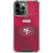 NFL San Francisco 49ers Team Jersey iPhone 13 Pro Max Clear Case