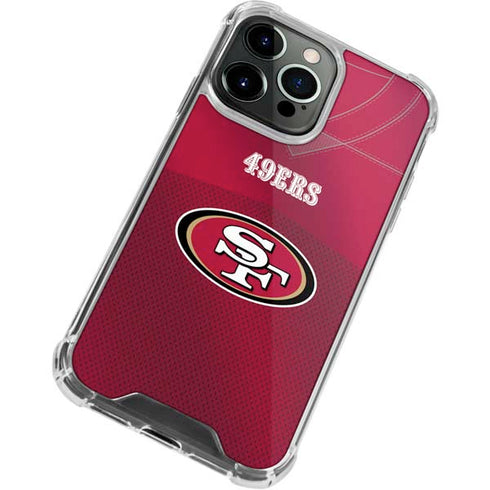 NFL San Francisco 49ers Team Jersey iPhone 13 Pro Max Clear Case