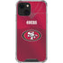 NFL San Francisco 49ers Team Jersey iPhone 15 Plus Clear Case