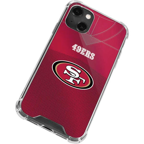 NFL San Francisco 49ers Team Jersey iPhone 15 Plus Clear Case