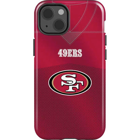NFL San Francisco 49ers Team Jersey iPhone 15 Impact Case