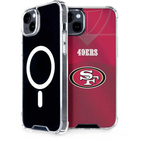 NFL San Francisco 49ers Team Jersey iPhone 15 Plus MagSafe Case