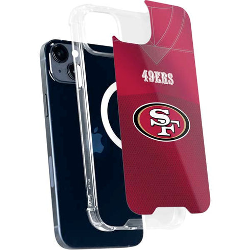NFL San Francisco 49ers Team Jersey iPhone 15 Plus MagSafe Case