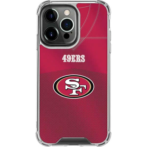NFL San Francisco 49ers Team Jersey iPhone 15 Pro Clear Case