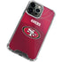 NFL San Francisco 49ers Team Jersey iPhone 15 Pro Clear Case