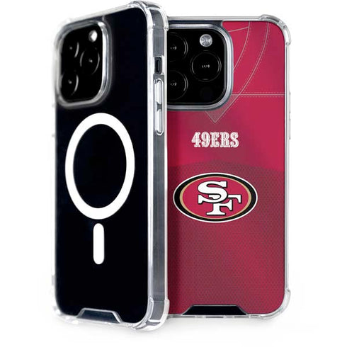 NFL San Francisco 49ers Team Jersey iPhone 14 Pro MagSafe Case
