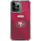 NFL San Francisco 49ers Team Jersey iPhone 14 Pro Max Clear Case