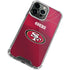 NFL San Francisco 49ers Team Jersey iPhone 14 Pro Max Clear Case