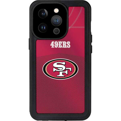 NFL San Francisco 49ers Team Jersey iPhone 14 Pro Waterproof Case