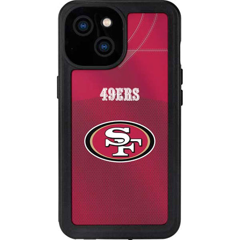 NFL San Francisco 49ers Team Jersey iPhone 15 Waterproof Case