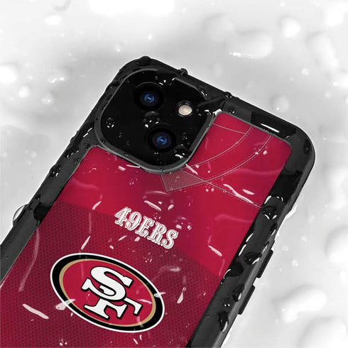NFL San Francisco 49ers Team Jersey iPhone 15 Waterproof Case