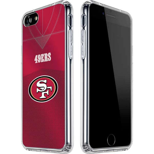 NFL San Francisco 49ers Team Jersey iPhone SE (2nd & 3rd Gen) Clear Case