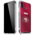NFL San Francisco 49ers Team Jersey iPhone XS Max Clear Case