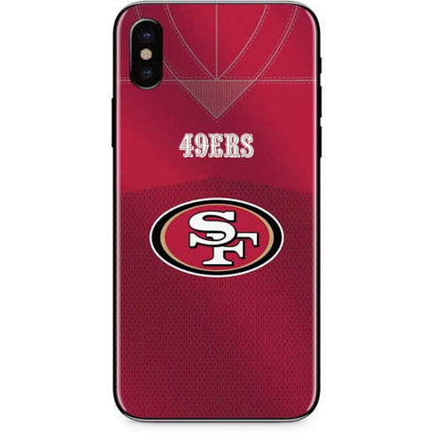 NFL San Francisco 49ers Team Jersey iPhone XS Skin