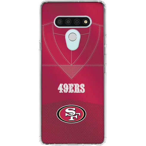 NFL San Francisco 49ers Team Jersey LG Stylo 6 Clear Case