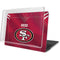 NFL San Francisco 49ers Team Jersey MacBook Pro 15in (2016-19) Case plus Skin