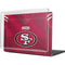 NFL San Francisco 49ers Team Jersey MacBook Pro 16in (2021-25) Case plus Skin