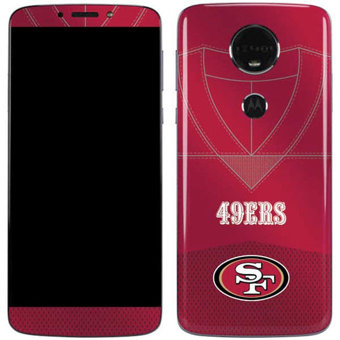NFL San Francisco 49ers Team Jersey Moto E5 Plus Skin