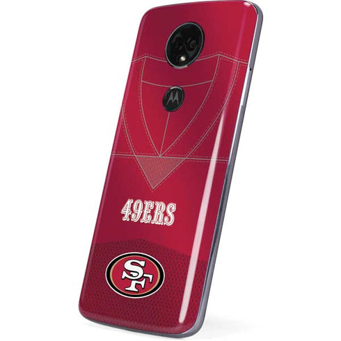 NFL San Francisco 49ers Team Jersey Moto E5 Plus Skin