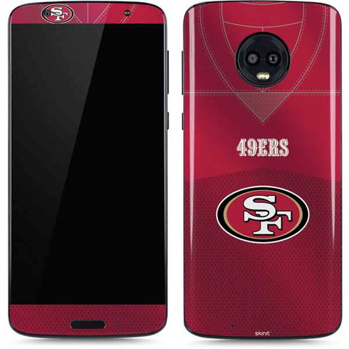 NFL San Francisco 49ers Team Jersey Moto G6 Skin
