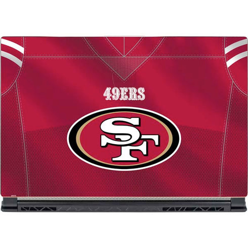 NFL San Francisco 49ers Team Jersey MSI GS65 Stealth Laptop Skin