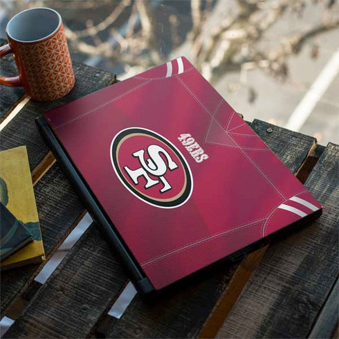 NFL San Francisco 49ers Team Jersey MSI GS65 Stealth Laptop Skin