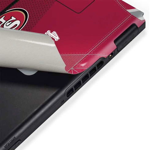 NFL San Francisco 49ers Team Jersey Nintendo Switch Bundle Skin