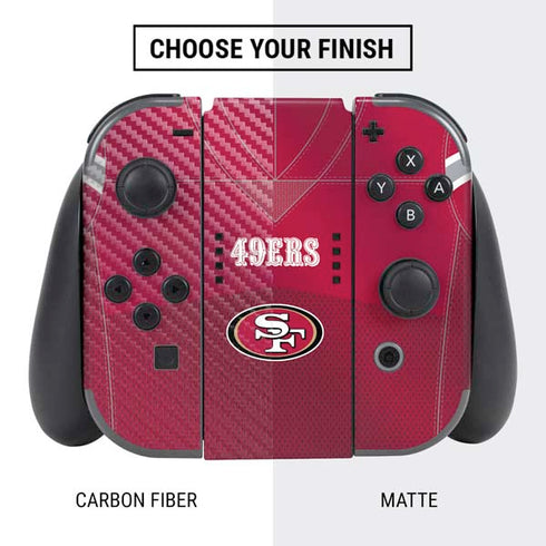 NFL San Francisco 49ers Team Jersey Nintendo Switch Bundle Skin