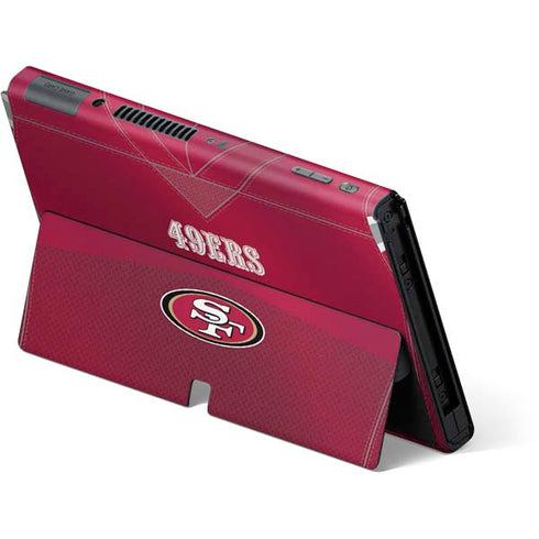 NFL San Francisco 49ers Team Jersey Nintendo Switch OLED (2021) Skin