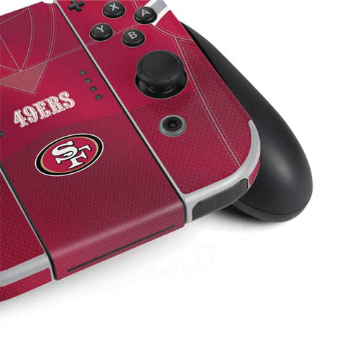 NFL San Francisco 49ers Team Jersey Nintendo Switch OLED (2021) Skin