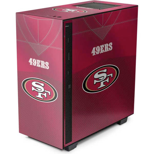NFL San Francisco 49ers Team Jersey NZXT H510 Compact ATX Mid-Tower Case Skin