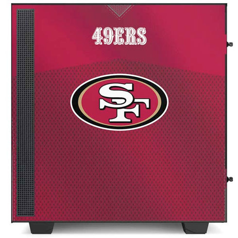 NFL San Francisco 49ers Team Jersey NZXT H510 Compact ATX Mid-Tower Case Skin