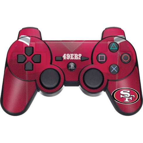 NFL San Francisco 49ers Team Jersey PS3 Dual Shock wireless controller Skin