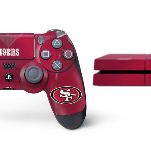 NFL San Francisco 49ers Team Jersey PS4 Console and Controller Bundle Skin