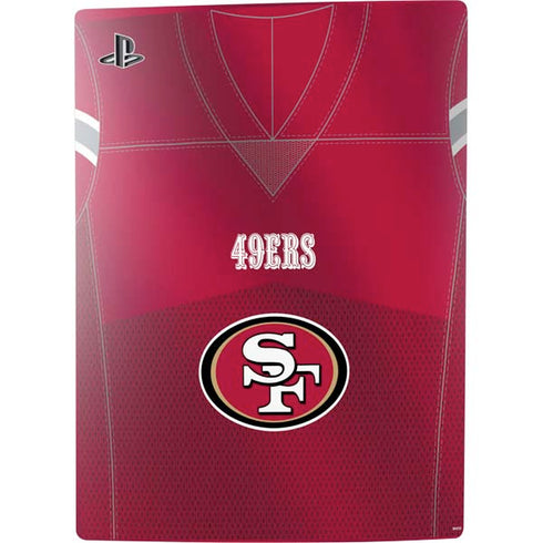 NFL San Francisco 49ers Team Jersey PS5 Console Skin