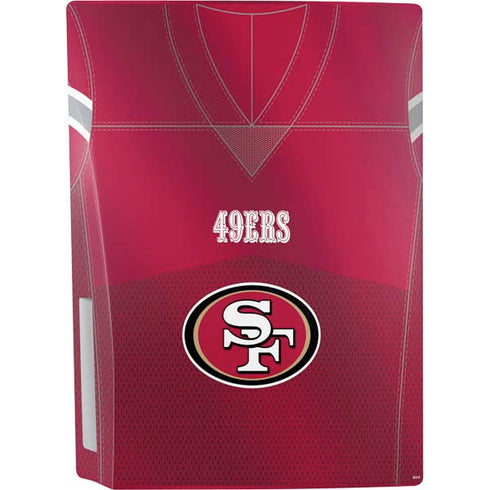 NFL San Francisco 49ers Team Jersey PS5 Console Skin
