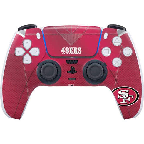 NFL San Francisco 49ers Team Jersey PS5 Controller Skin