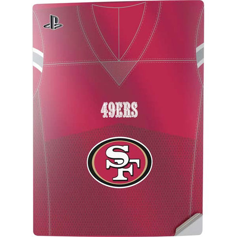 NFL San Francisco 49ers Team Jersey PS5 Digital Edition Console Skin