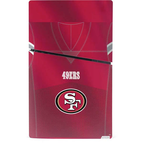 NFL San Francisco 49ers Team Jersey PS5 Slim Digital Edition Console Skin