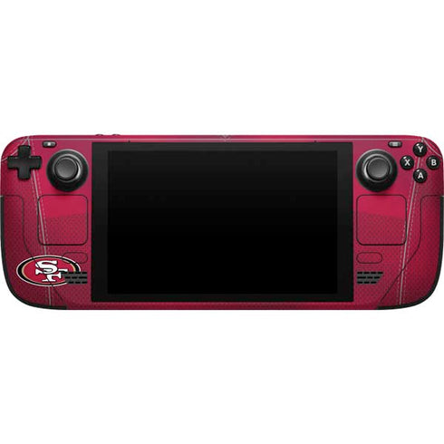 NFL San Francisco 49ers Team Jersey Steam Deck Handheld Gaming Computer Skin
