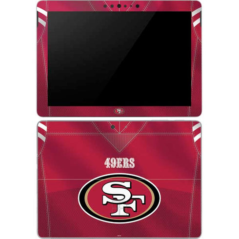 NFL San Francisco 49ers Team Jersey Surface Go Skin