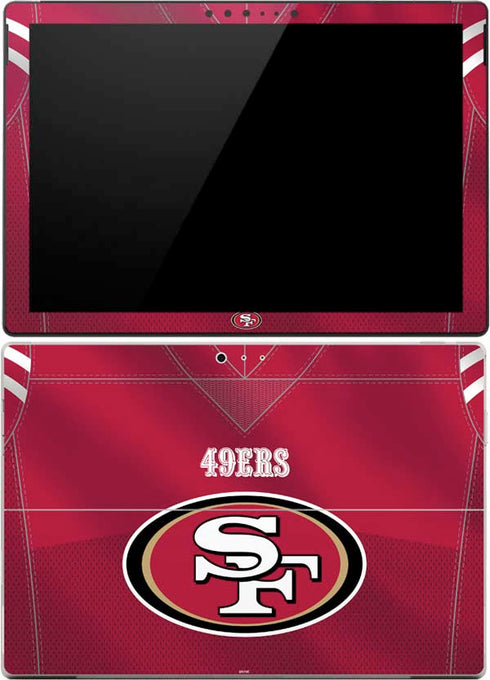 NFL San Francisco 49ers Team Jersey Surface Pro (2017) Skin