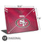 NFL San Francisco 49ers Team Jersey Universal Laptop 13in (10.6 x 7.6in) Skin