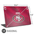 NFL San Francisco 49ers Team Jersey Universal Laptop 13in (10.6 x 7.6in) Skin