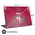 NFL San Francisco 49ers Team Jersey Universal Laptop 14in (11.4 x 8.2in) Skin