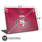 NFL San Francisco 49ers Team Jersey Universal Laptop 15in (12.2 x 8.8in) Skin