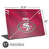 NFL San Francisco 49ers Team Jersey Universal Laptop 17in (13.8 x 10in) Skin