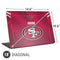 NFL San Francisco 49ers Team Jersey Universal Laptop 18in (14.6 x 10.6in) Skin