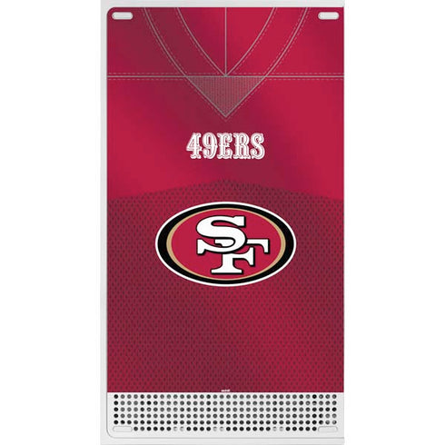 NFL San Francisco 49ers Team Jersey Xbox Series S Console Skin